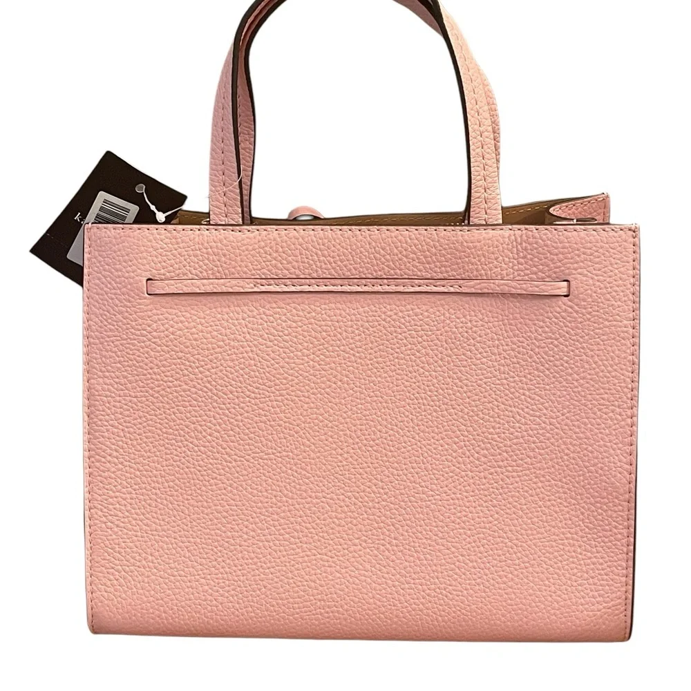Kate Spade Hayes small satchel, crossbody, peppled leather, tea rose - Picture 7 of 11